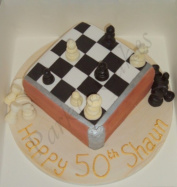 chess players birthday cake